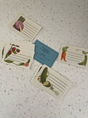 Vintage 1979s Canning Labels Vegetable & Fruit Themed